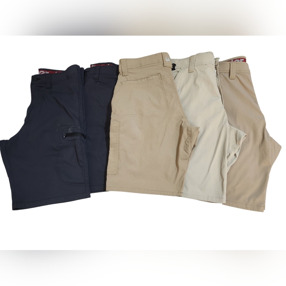 5 Pairs Men's Wrangler Cargo Shorts in Black Khaki Size 30